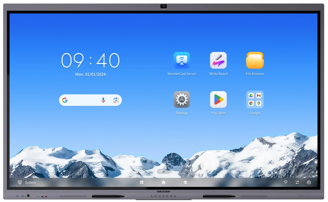 Hikvision DS-D5C86RB/B2L Interactive Display 86” - Android - Camera & Mic