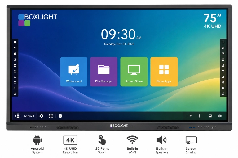 Boxlight Interactive Screen 75 inch