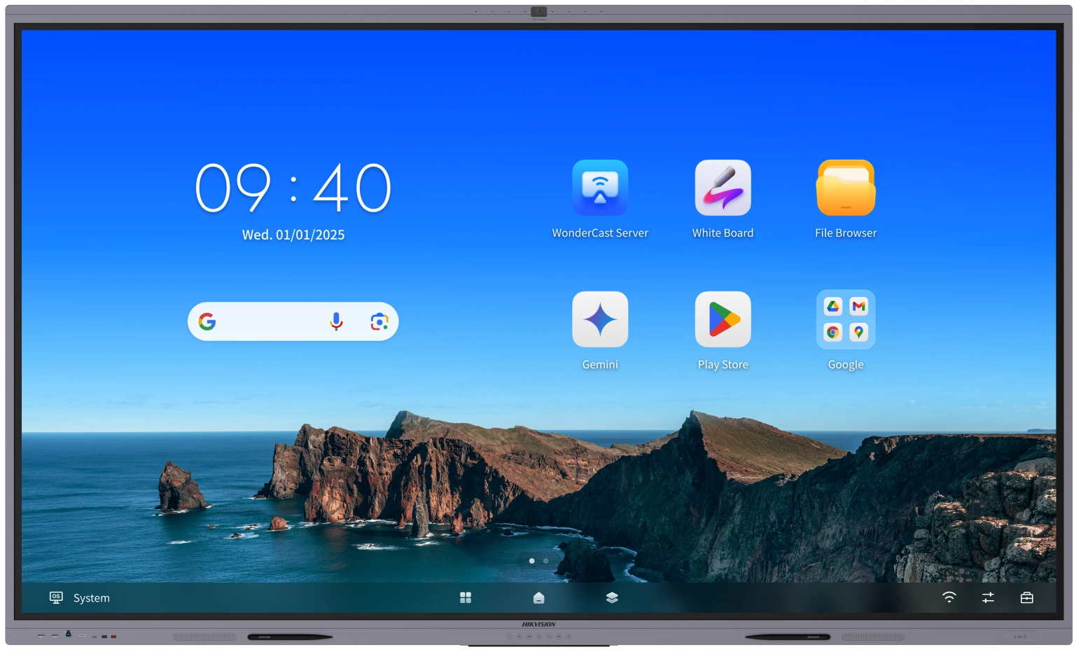 شاشة تفاعلية 65 بوصة 4K أندرويد من هيكفيجن – DS-D5A65RB/B3 (Android Edition)