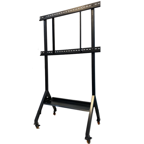 Metal Mobile Interactive Screen Stand with Wheels and Loading Net WAN-STB-150N