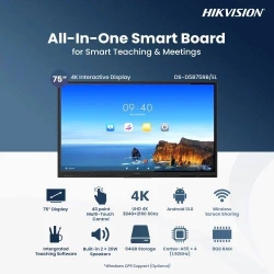 Hikvision Interactive Screen DS-D5B86RB/EL - 86 Inch - Android and windows Operating Systems 128 GB
