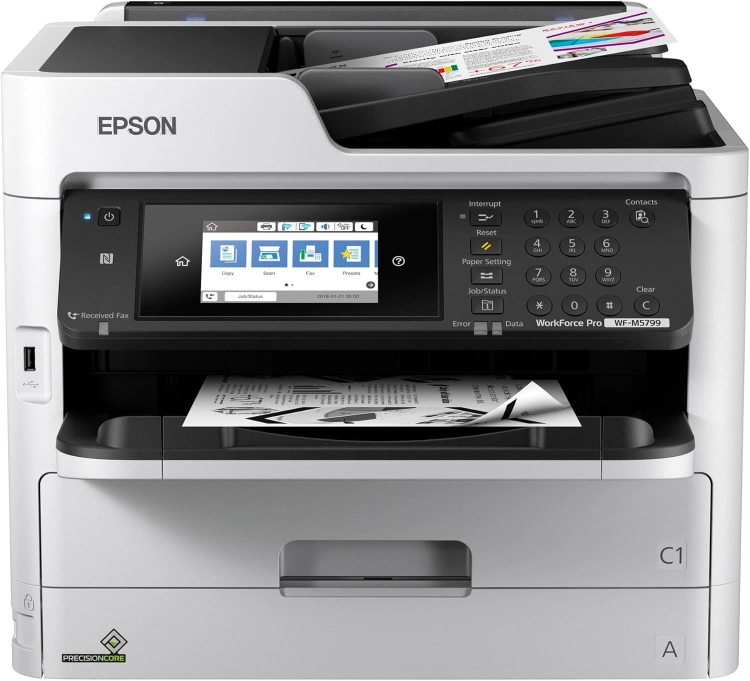 Epson WorkForce Pro WF-M5799 Multifunction Monochrome Printer – Black – Imported