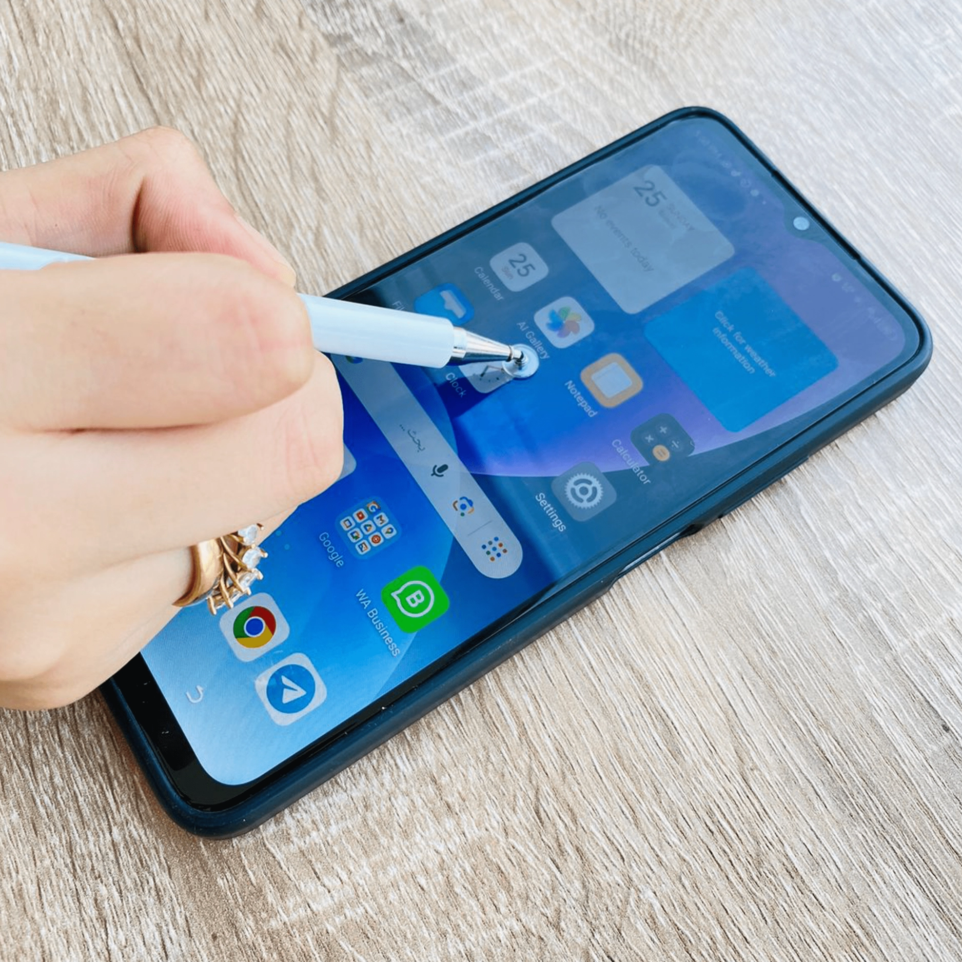 Touch pen for mobile with round tip and rubber tip - WAN - MP2